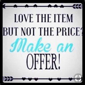 Feel free to make an offer 😊